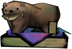 Wooden Bear From Okami